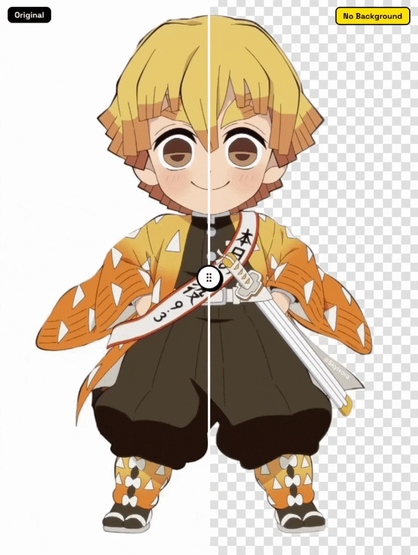 AI抠图示例2 - product图片处理效果对比动画